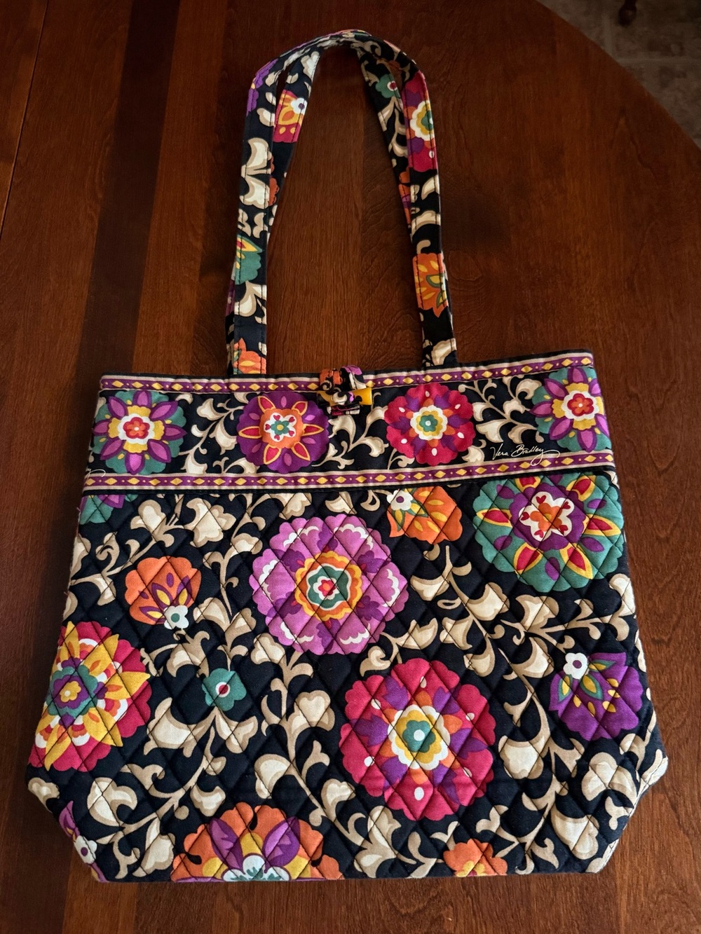 Vera Bradley Tote in the Suzani Print